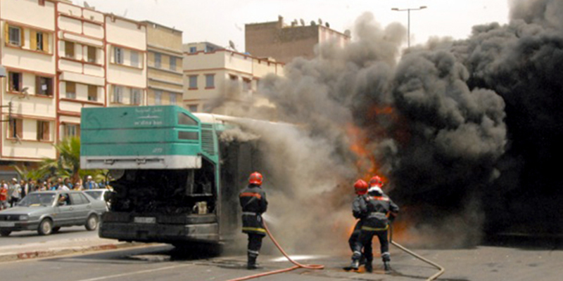 Un autobus de M’dina Bus prend feu